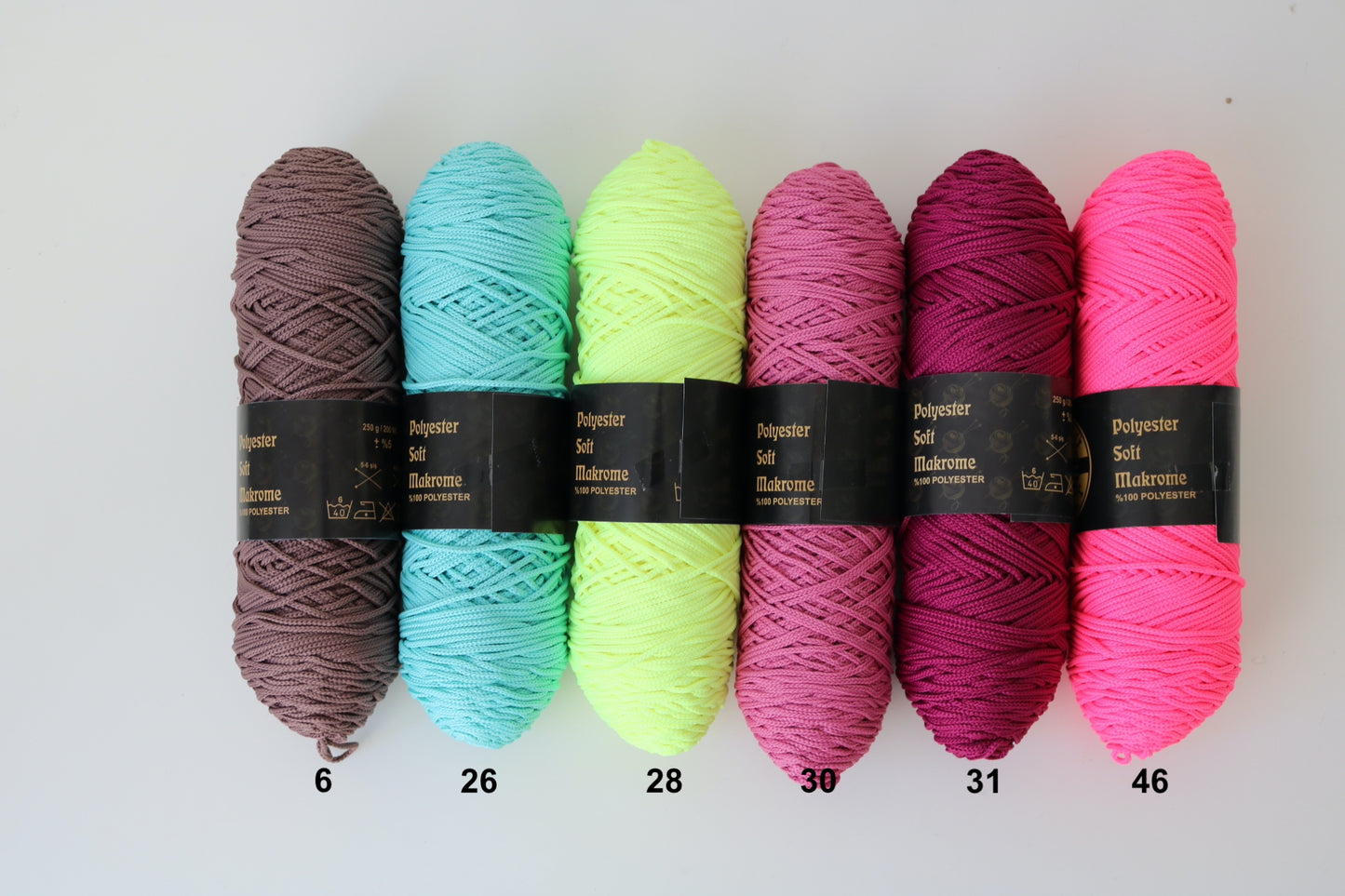 Polyester Makrome Garn (3mm)